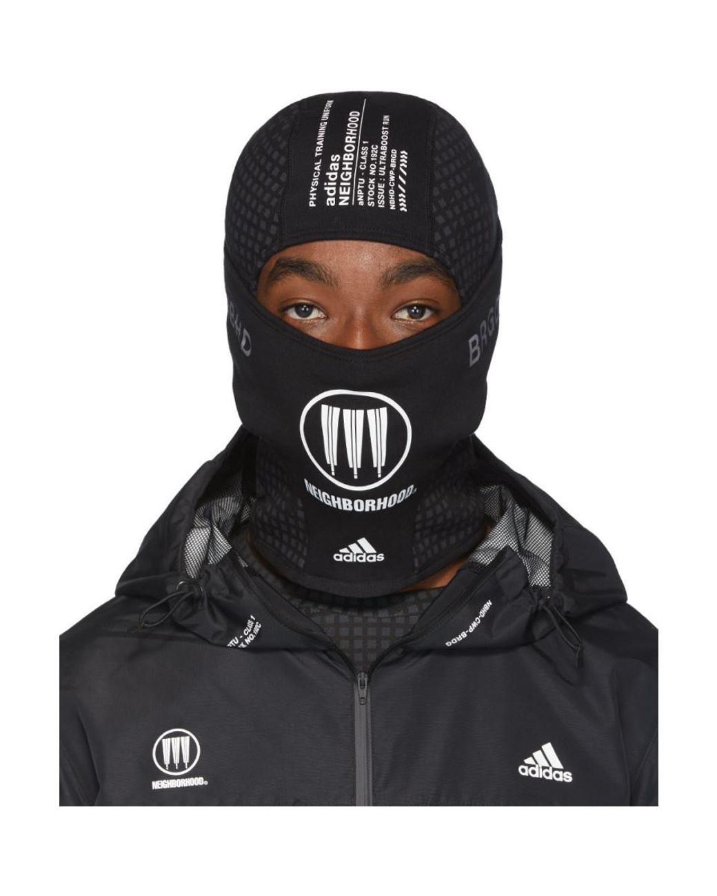 adidas Originals Black Neighborhood Edition Balaclava for Men | Lyst