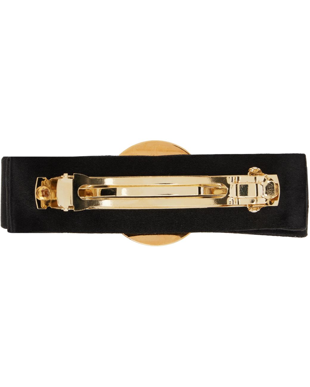 Versace Black Gianni Ribbon Hair Clip