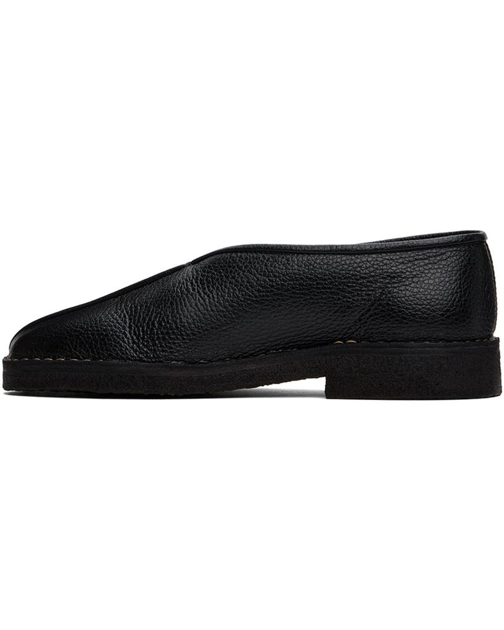 LEMAIRE piped crepe slippers blackルメール Shop Lemaire - Lemaire Piped Crepe Slippers | Saks Fifth