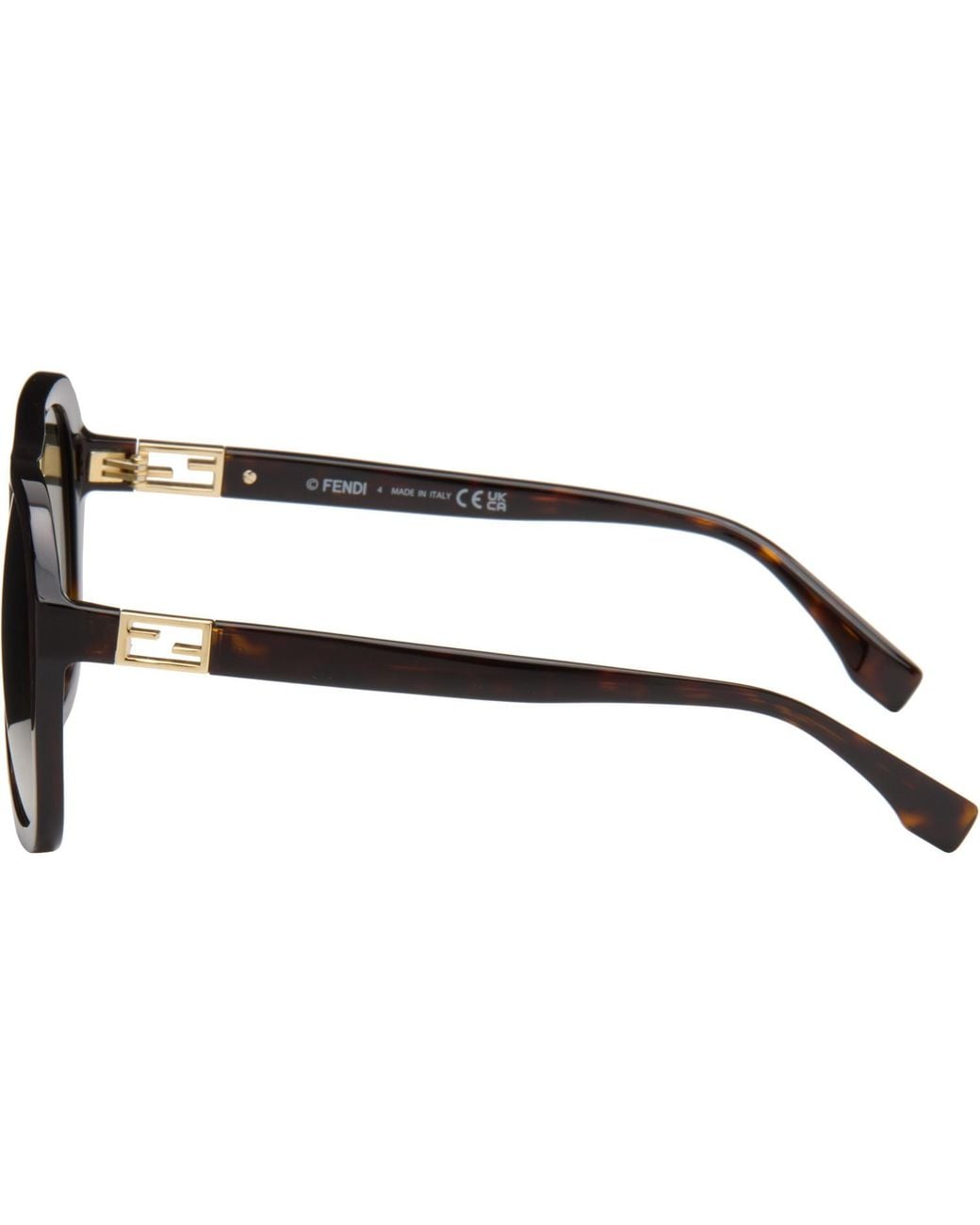 Fendi Brown Baguette Sunglasses