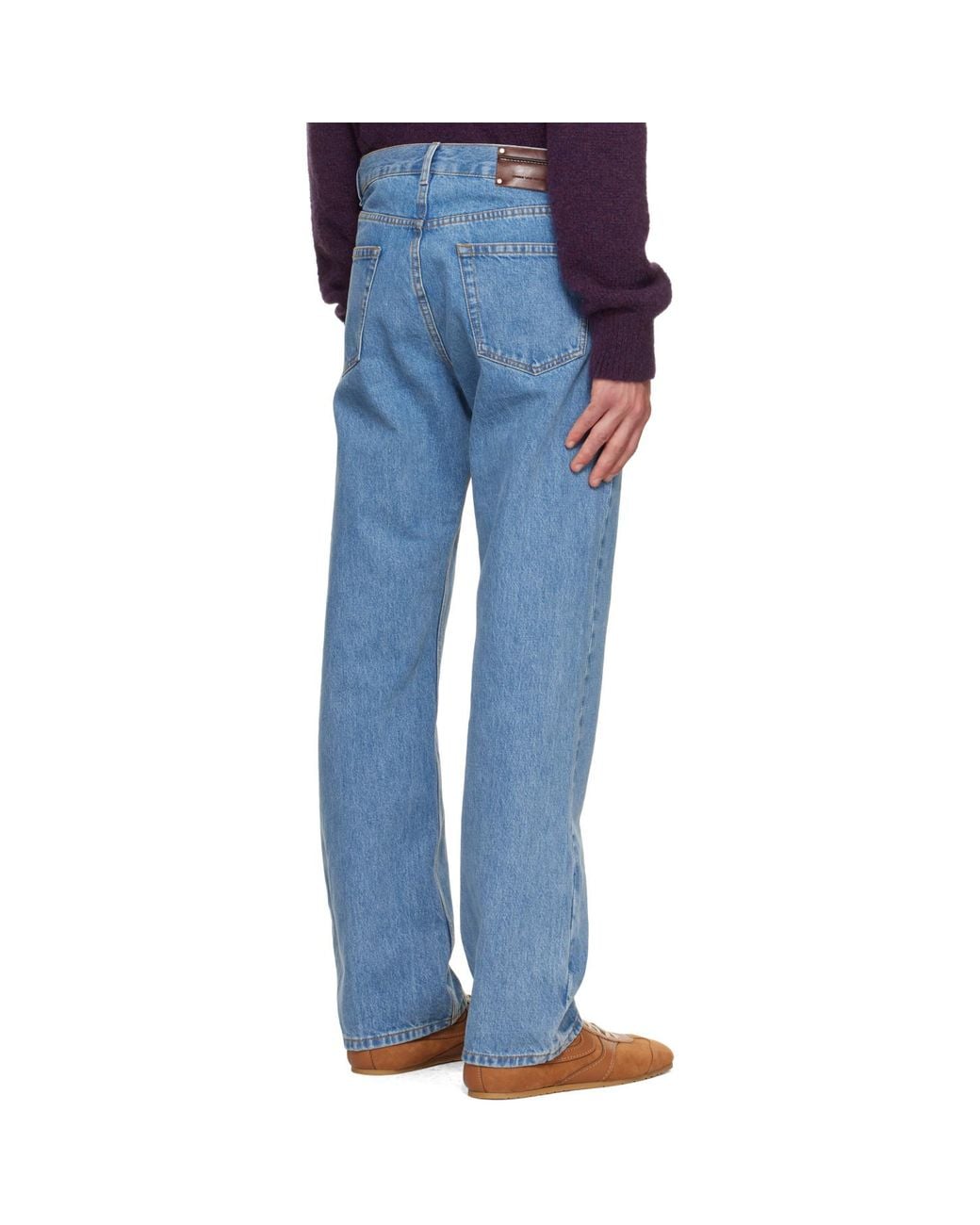 Dries Van Noten Blue Straight Jeans for men