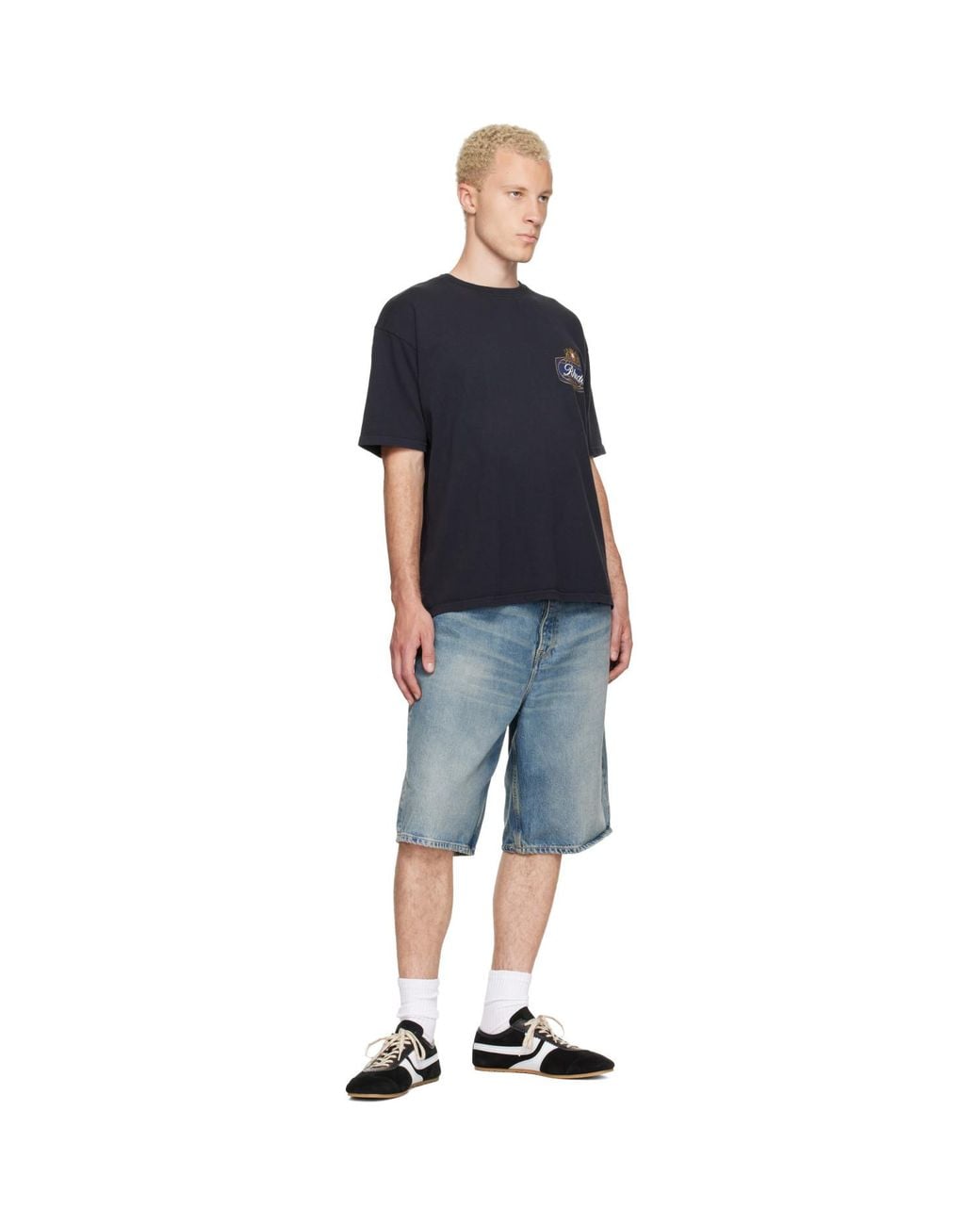Rhude Blue Safari Crest T-Shirt for men