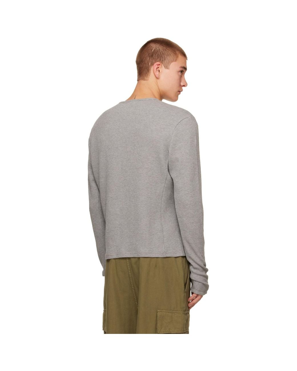 Carrera Gray Lis Long-Sleeve Henley for men
