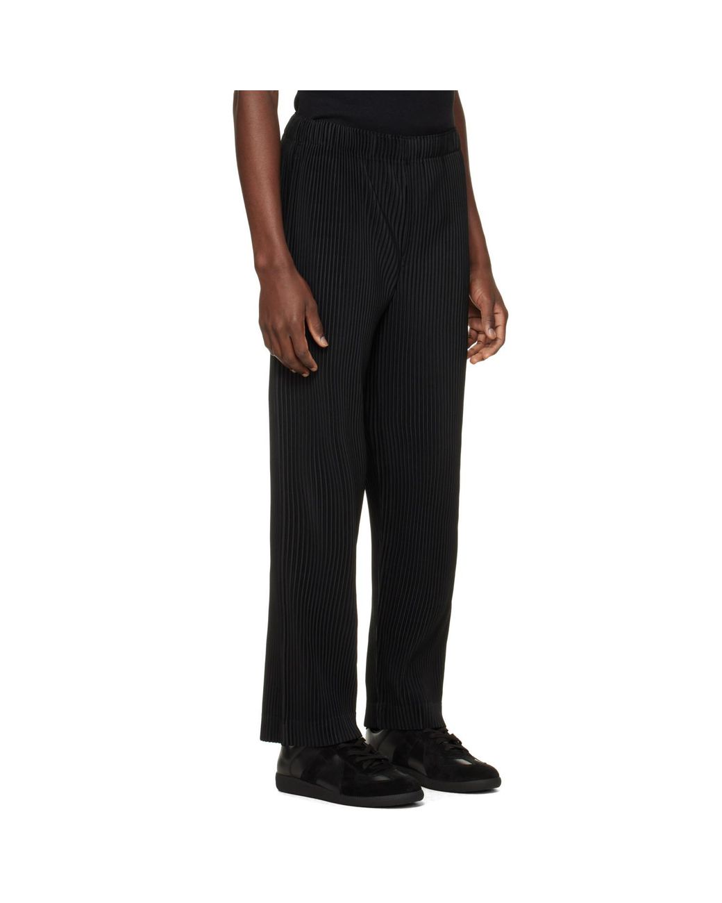 Homme Plissé Issey Miyake Black Monthly Colors July Trousers for men