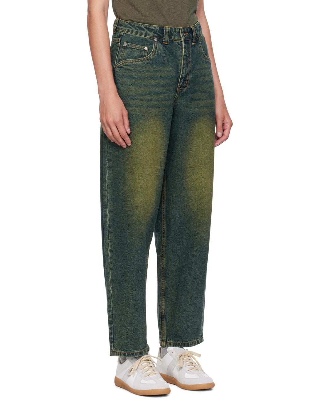 Dime Green Baggy Jeans