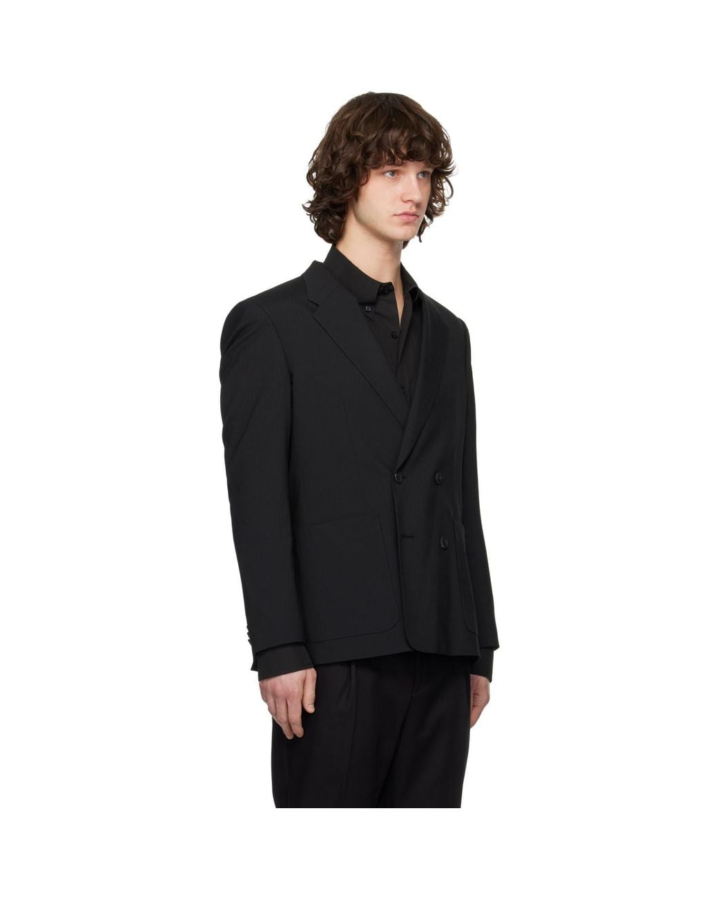 HUGO Black Slim-Fit Blazer for men