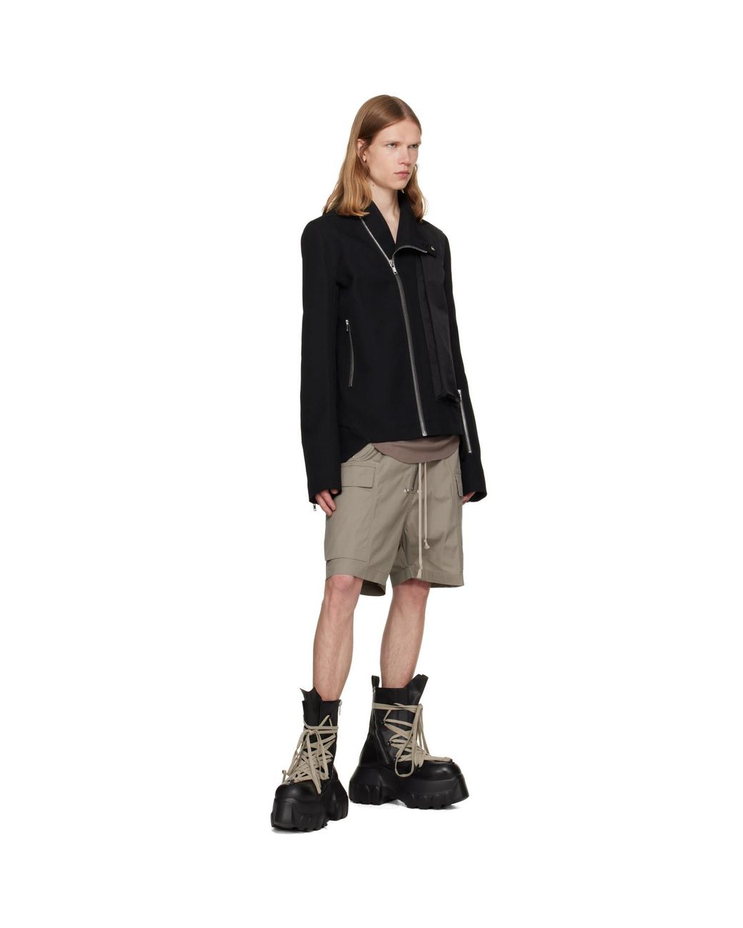 Rick Owens Black Tower Release Jacket for men