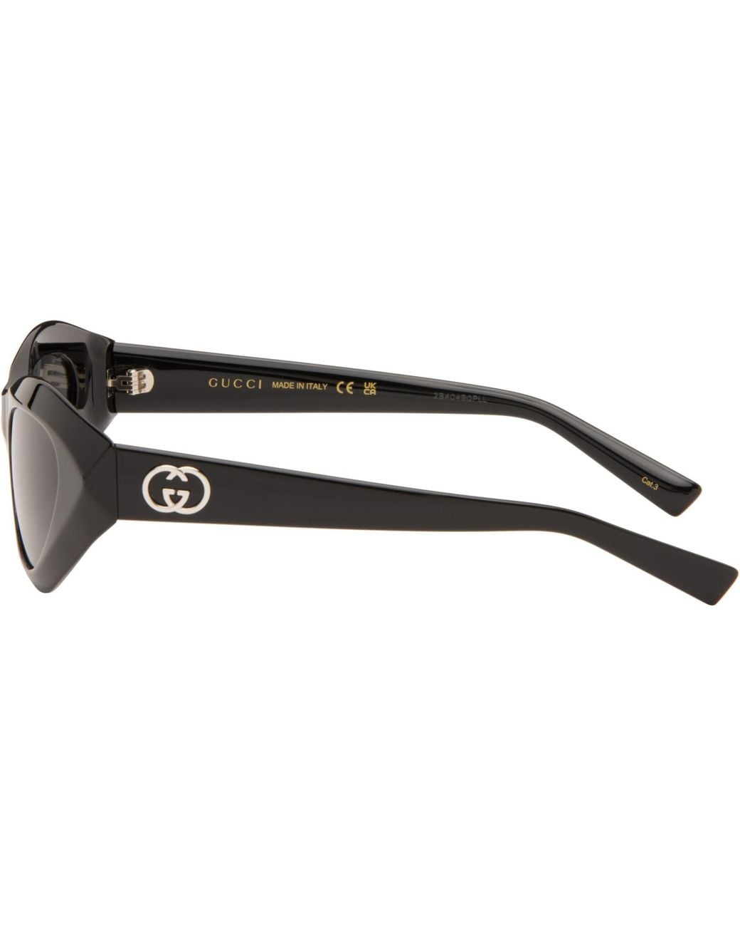 Gucci Gray Directional Sunglasses