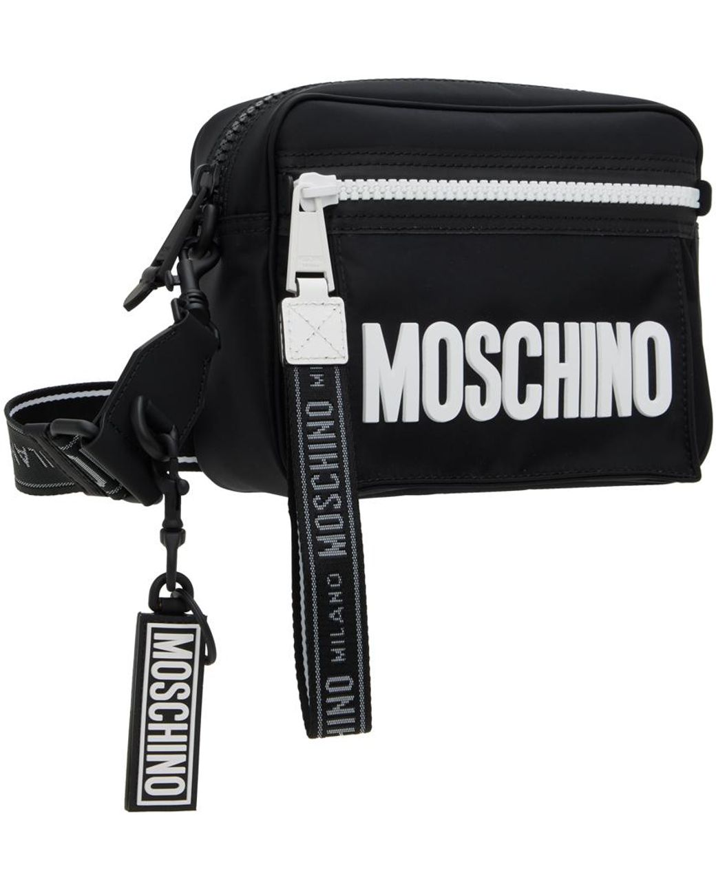 Moschino Black Logo Bag for Men Lyst Canada