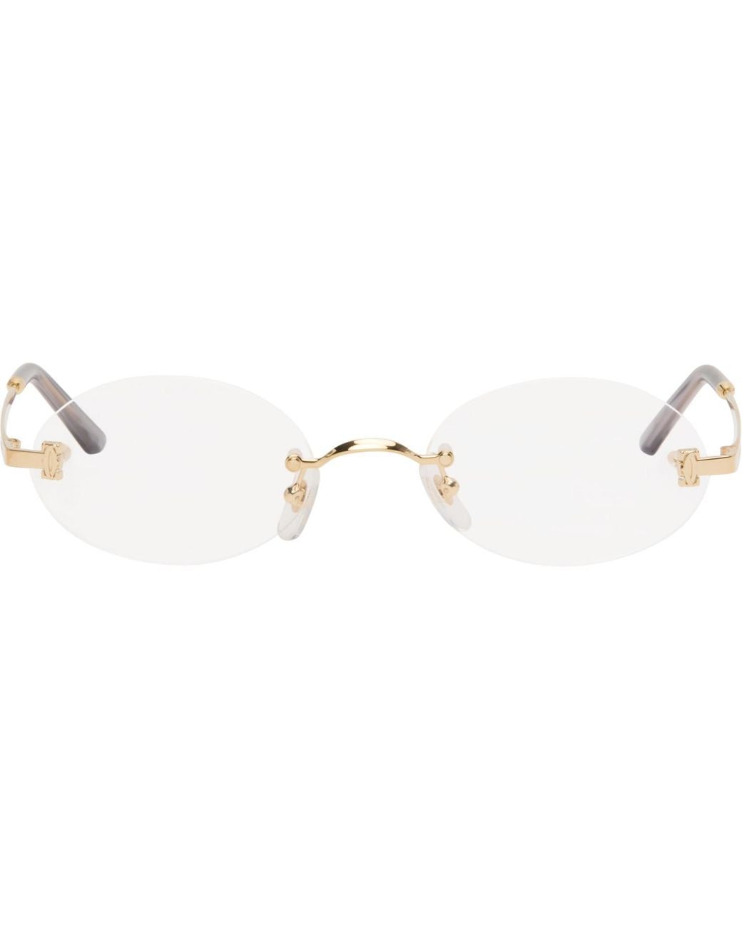 Cartier 'Signature C De Glasses in Metallic | Lyst UK