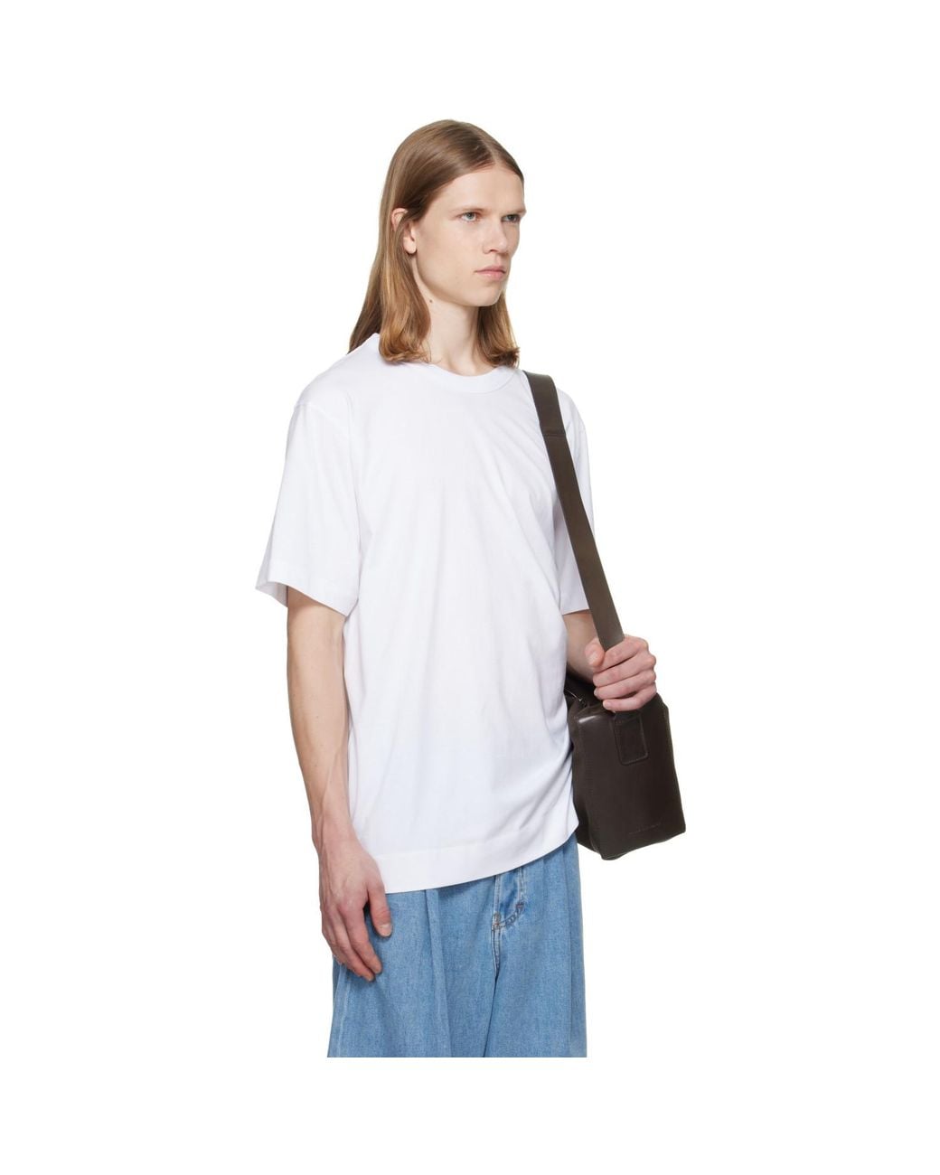 Dries Van Noten White Regular Fit Cotton T-Shirt for men