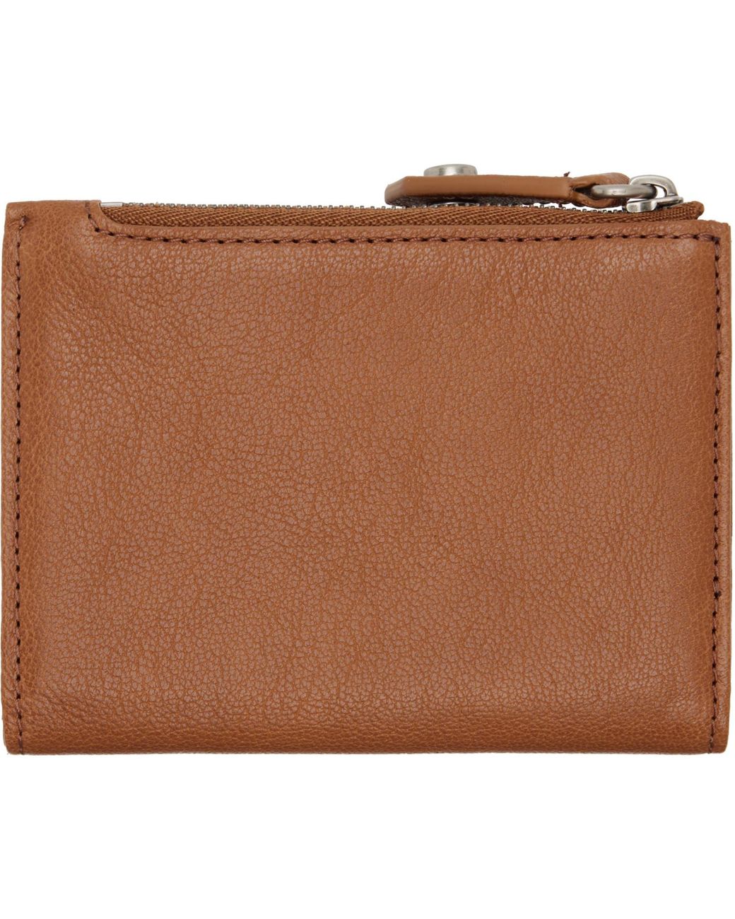 Vivienne Westwood Brown Slim Flap Card Holder for men
