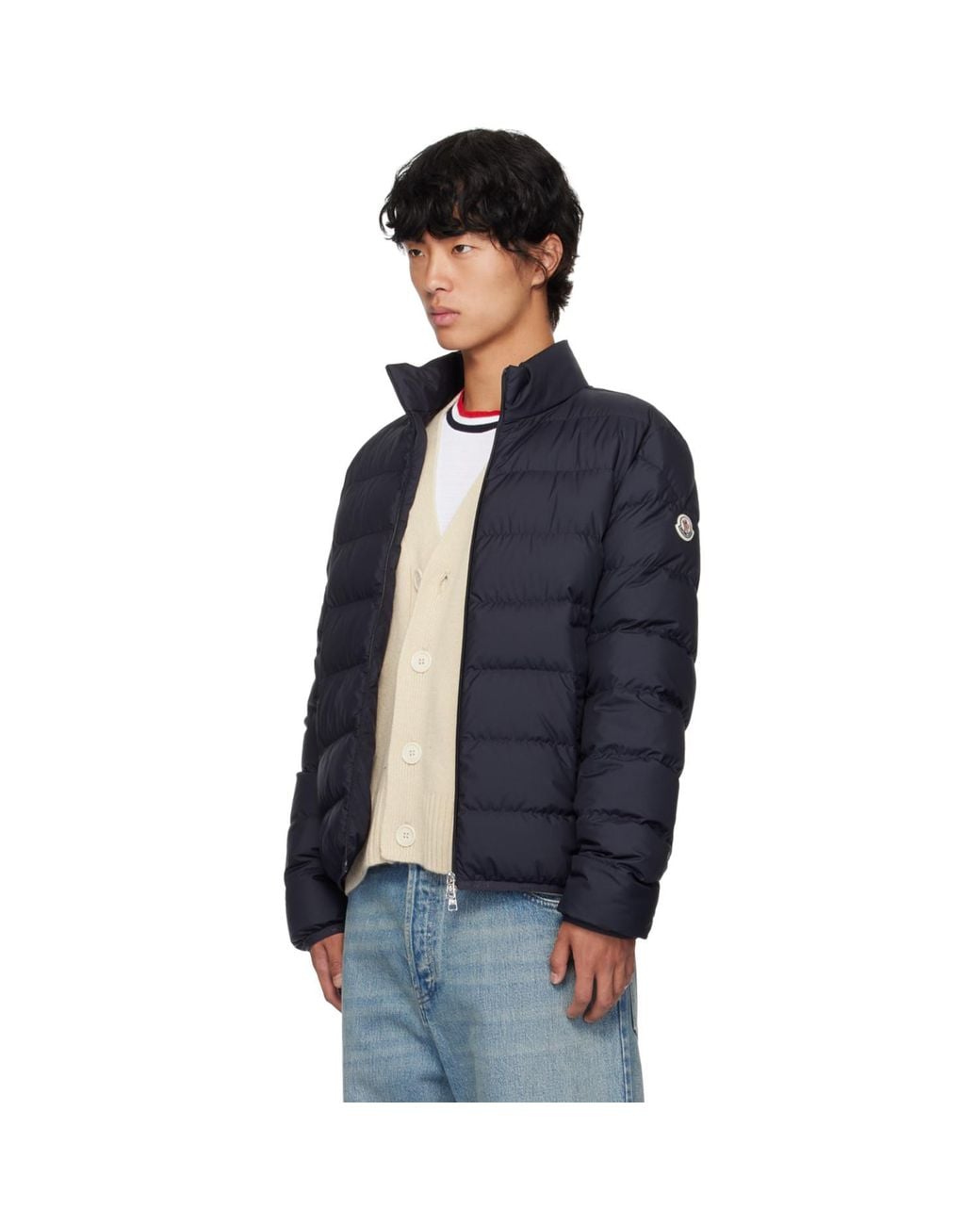 Moncler Blue Baudinet Down Jacket for men
