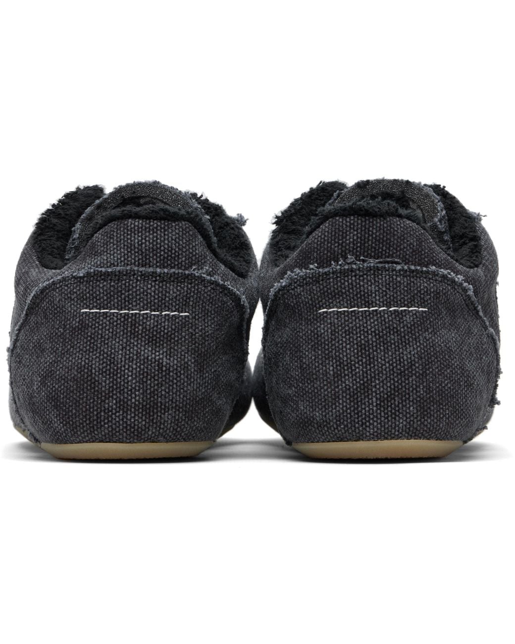 MM6 by Maison Margiela Black Anatomic Canvas Sneakers for men