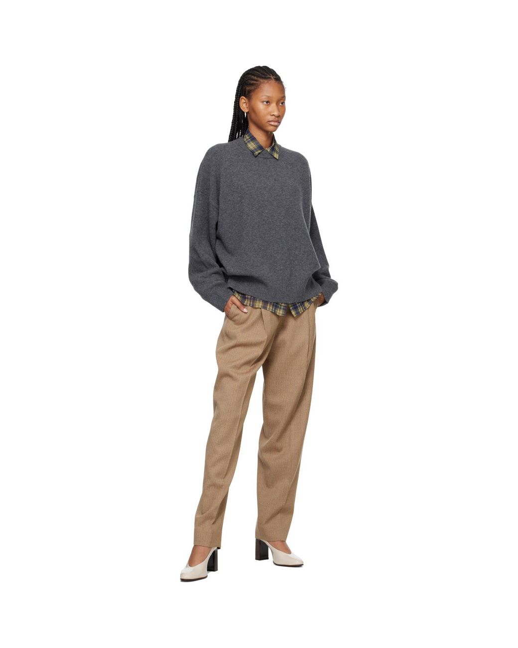 Rohe Gray Classic Crewneck Sweater