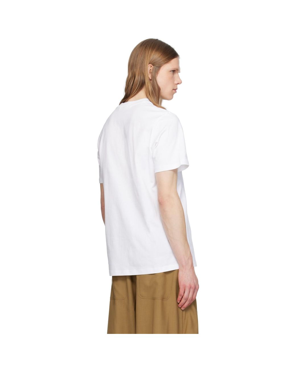 Moncler White Archivio Creativo T-Shirt for men