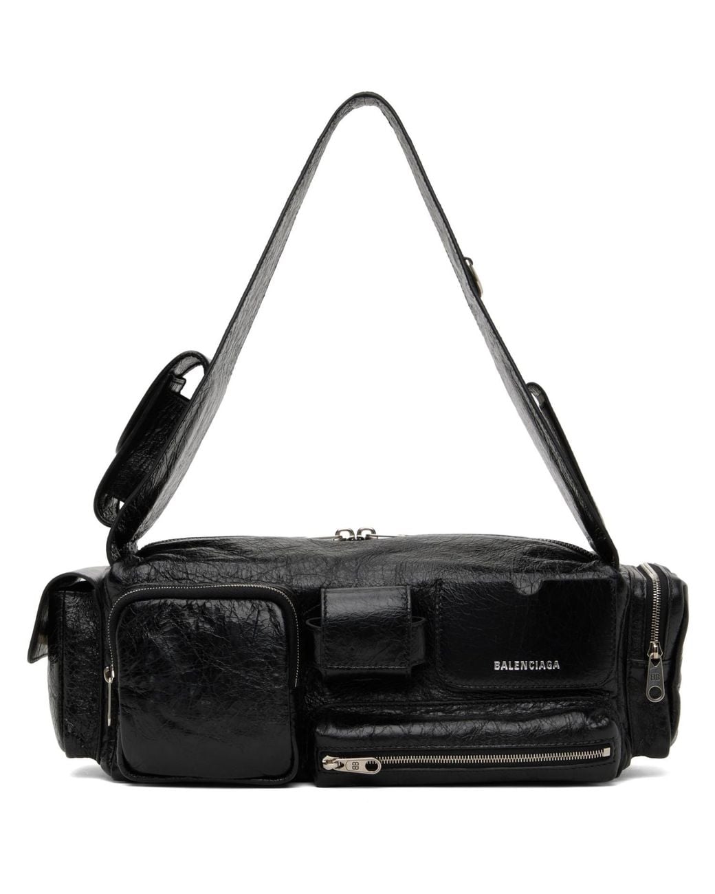 Balenciaga Black Superbusy Small Sling Bag for men