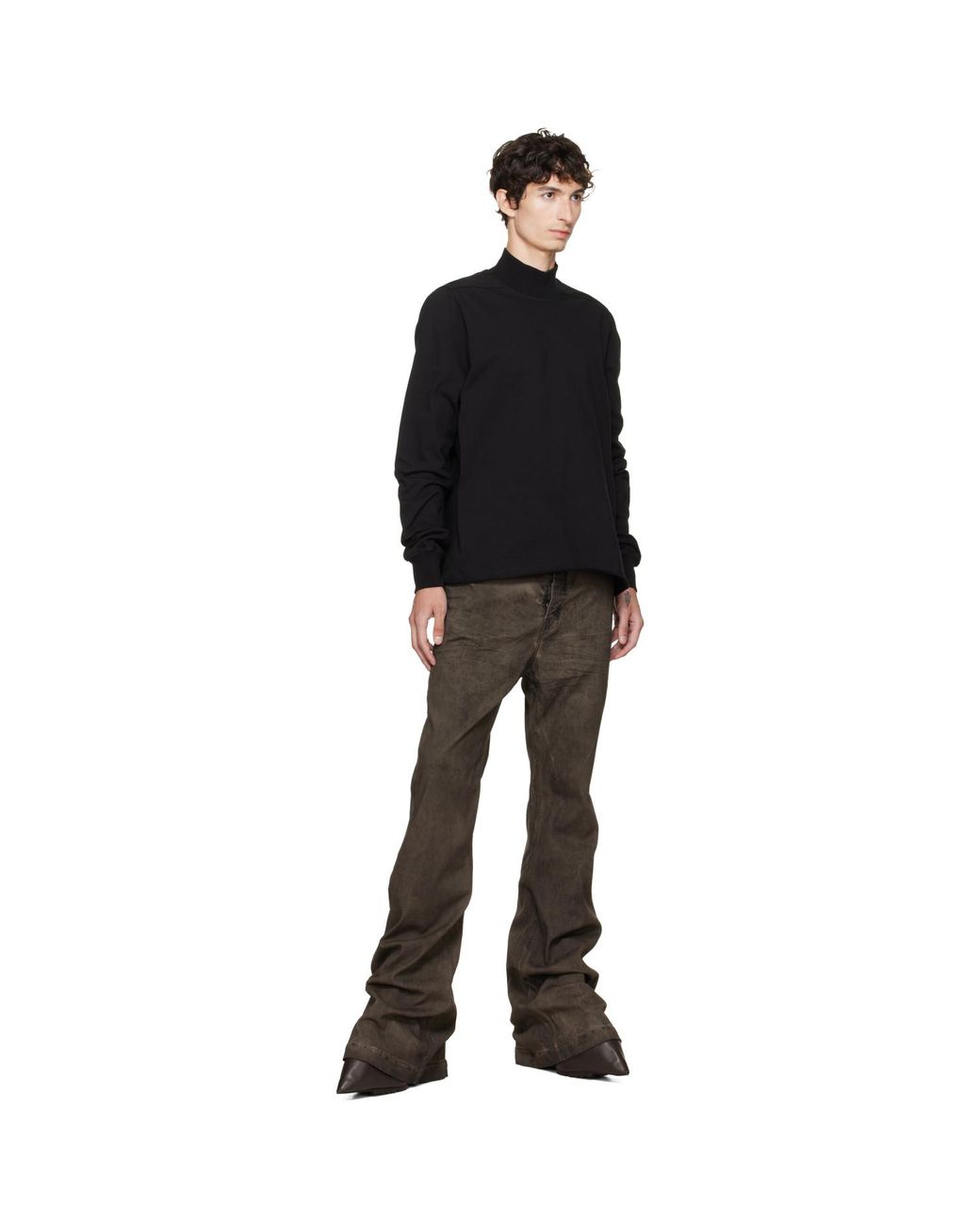 Rick Owens Black Tower Headon Dbl Sweatshirt for men