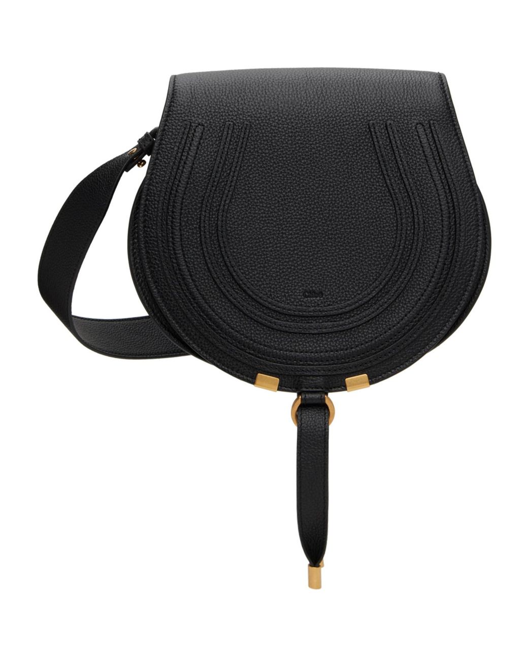 Chloé Black Medium Marcie Saddle Bag