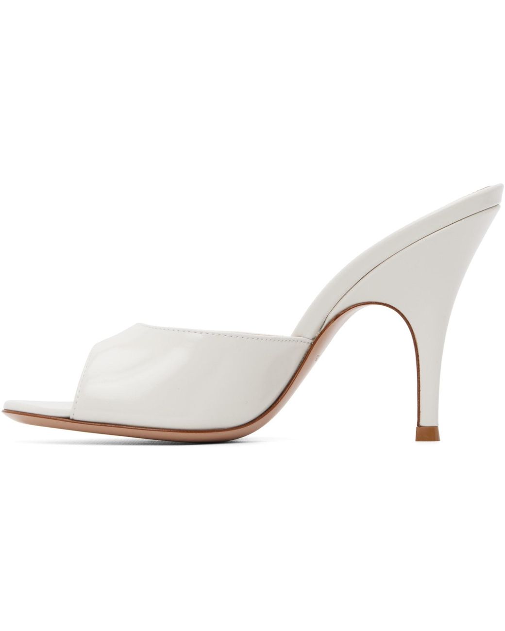 Gianvito Rossi Black Off- Sofia Mule 95 Heeled Sandals