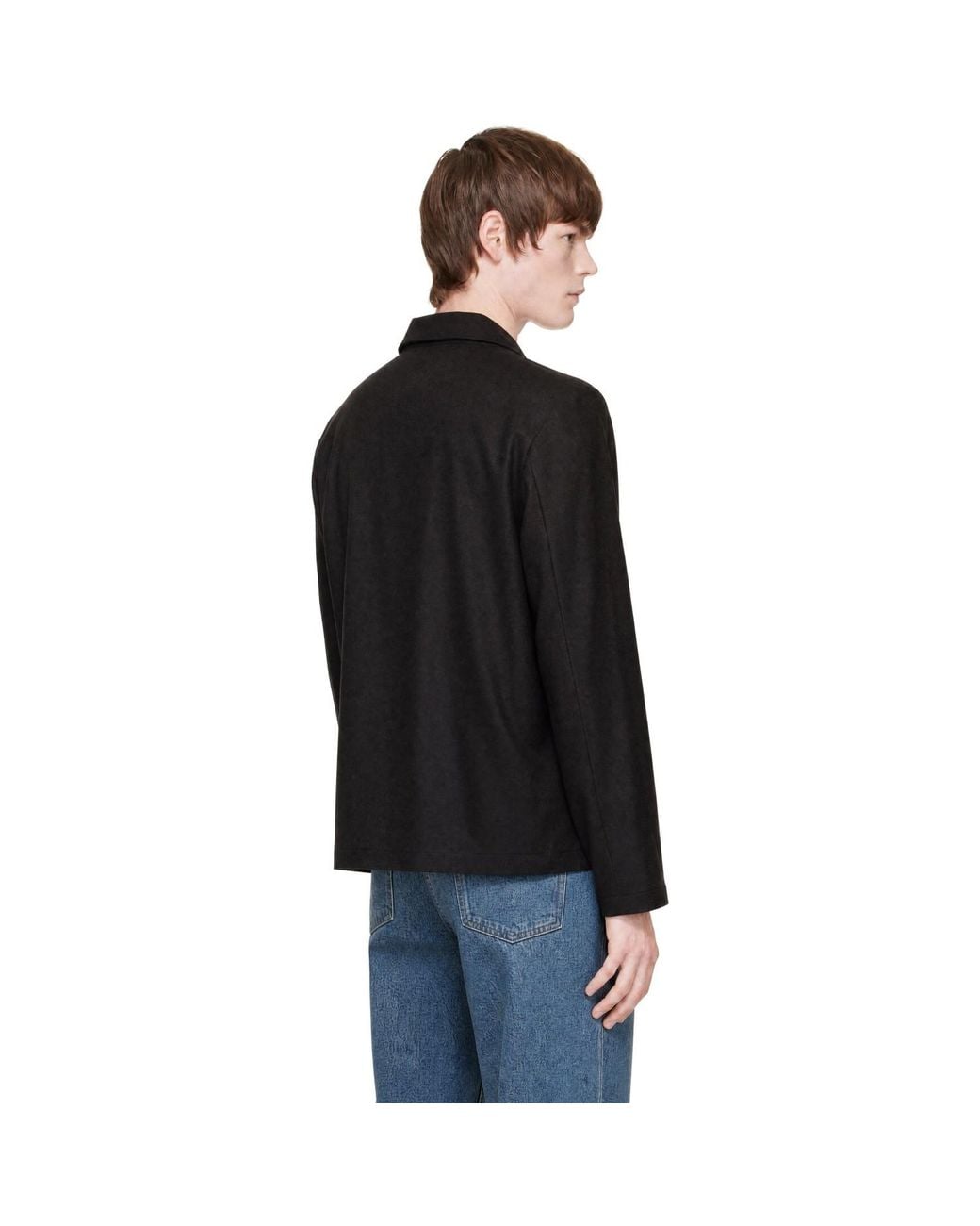 A.P.C. Black Brest Wool Jacket for men