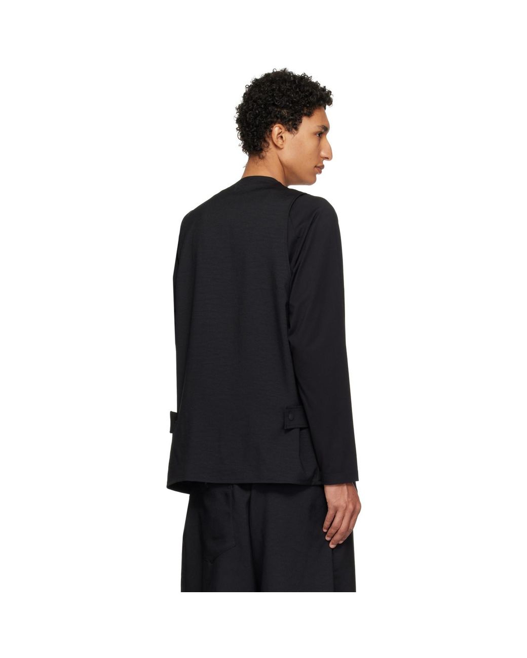 Y-3 Black Sport Uniform Pocket Vest for men