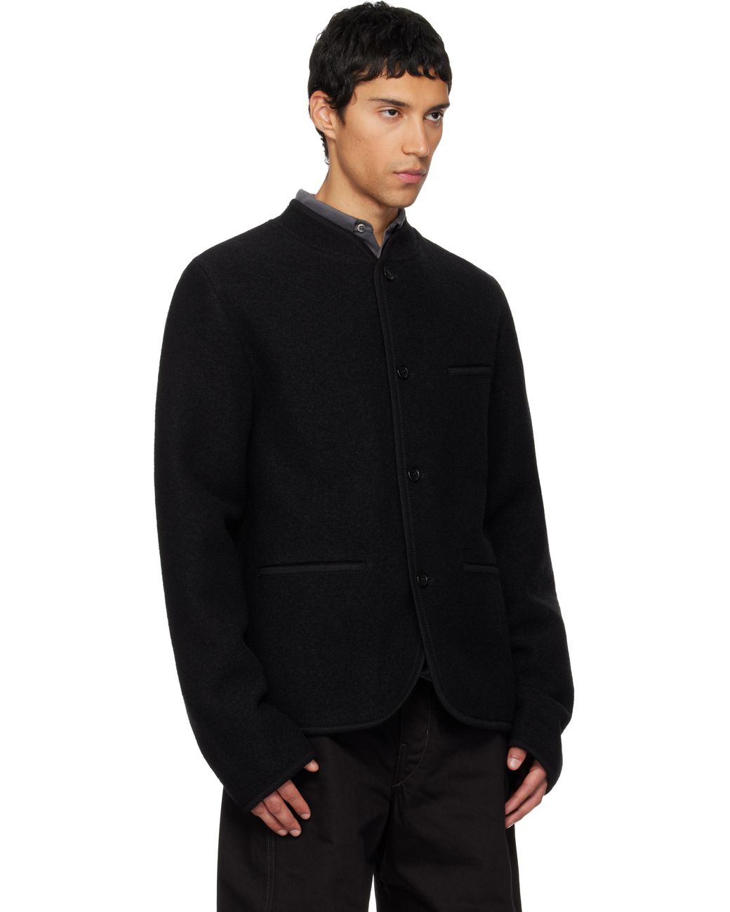 Rier Black Walker Jacket for men