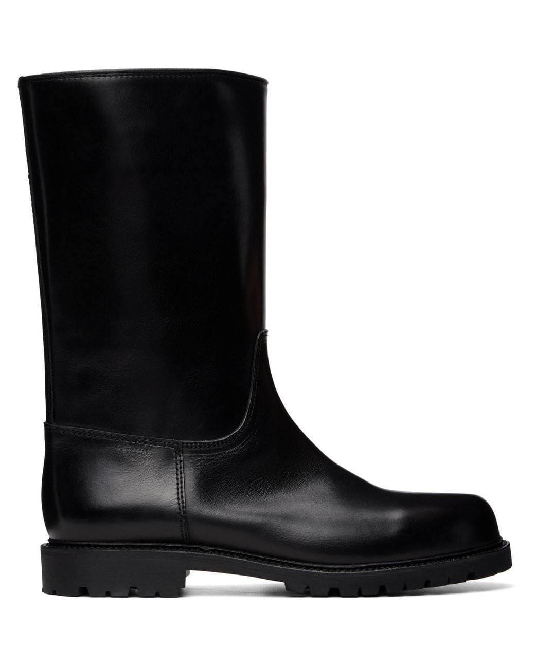 Rier Black Ludwig Reiter Edition Biker Boots for men