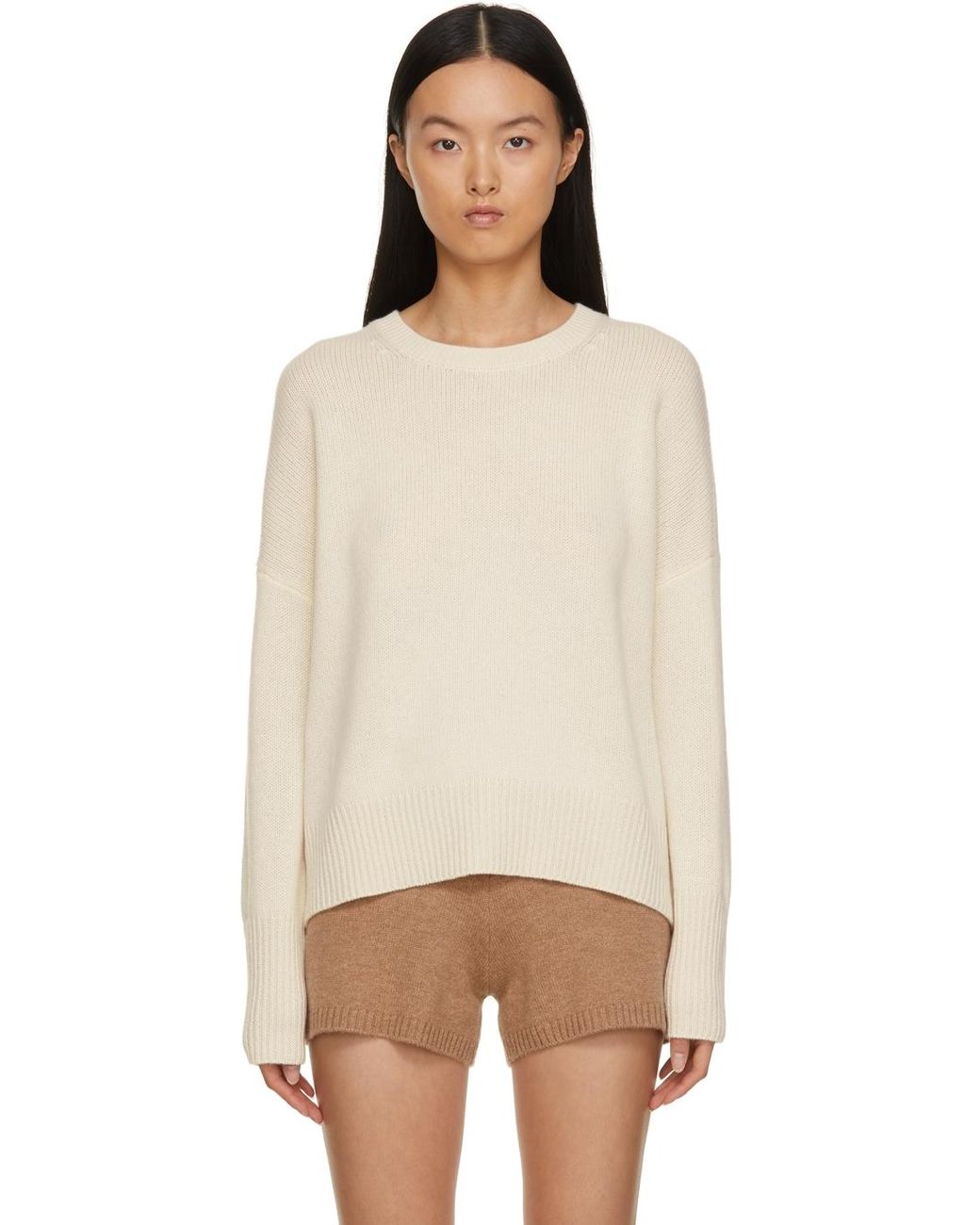 Lisa Yang Cashmere Off-white Mila Sweater | Lyst