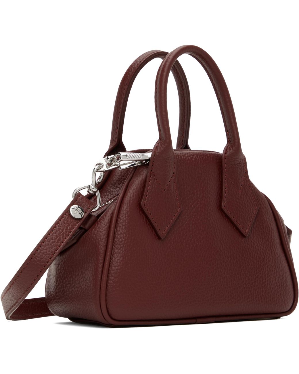 Vivienne Westwood Burgundy Mini Yasmine Bag in Brown | Lyst