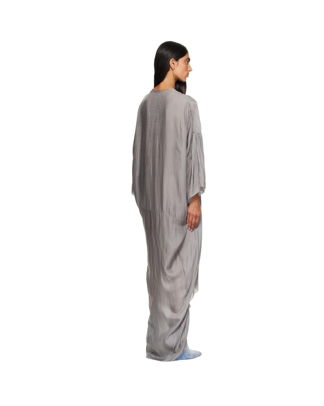 Rick Owens Gray Tower Tommykite Maxi Dress