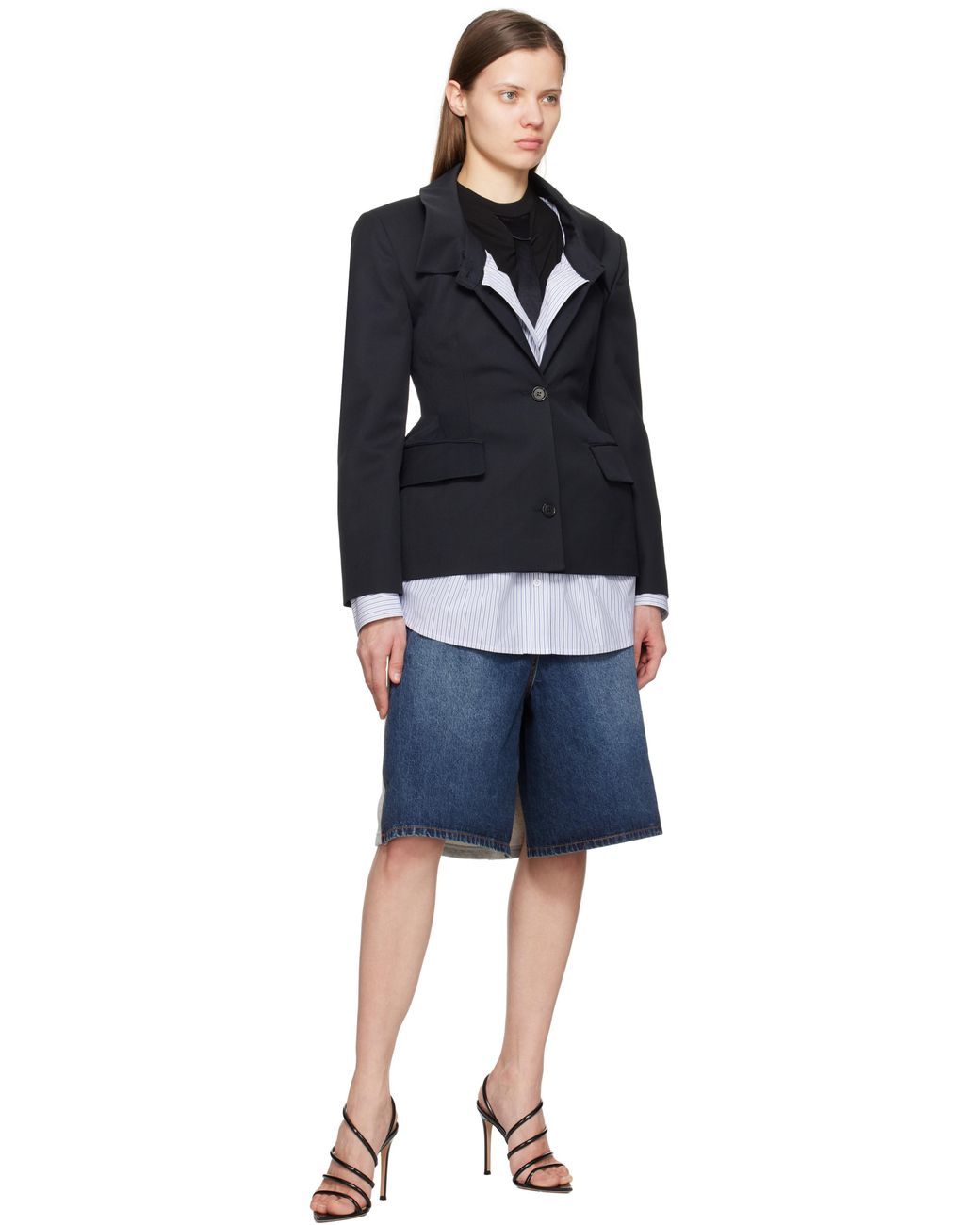 Pushbutton Blue Hybrid Regular Skort