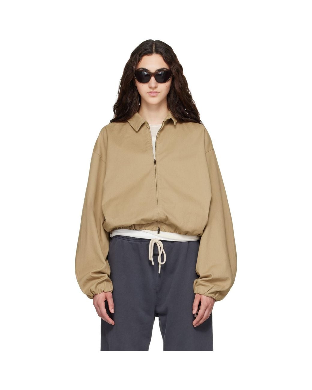 Fear Of God Natural Full Zip Work Jacket
