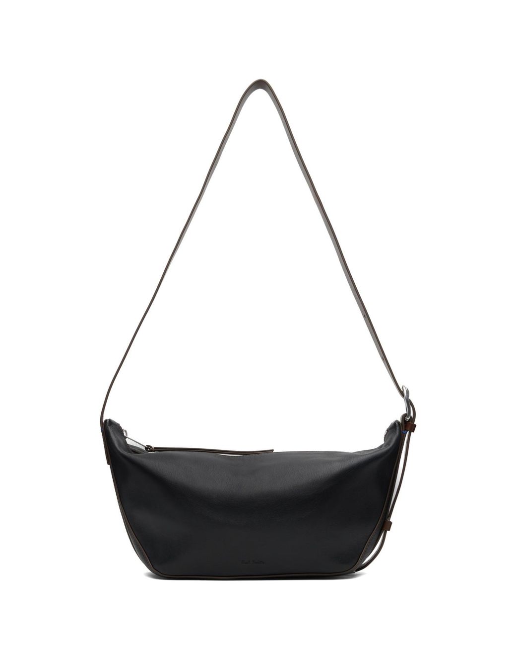 Paul Smith Black Leather Sling Crossbody Bag for men