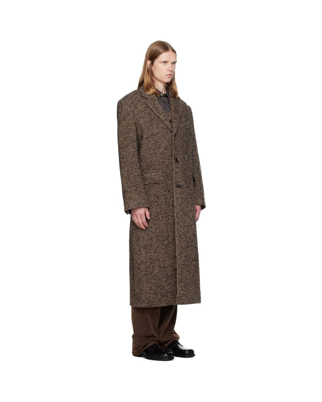 MMIC Brown Brume Single Coat for men