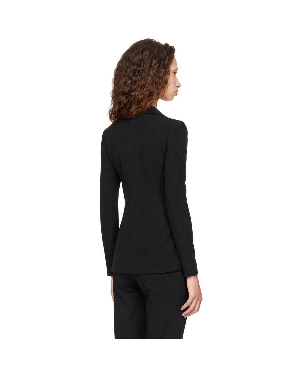 Totême Black Slim Wool Blazer