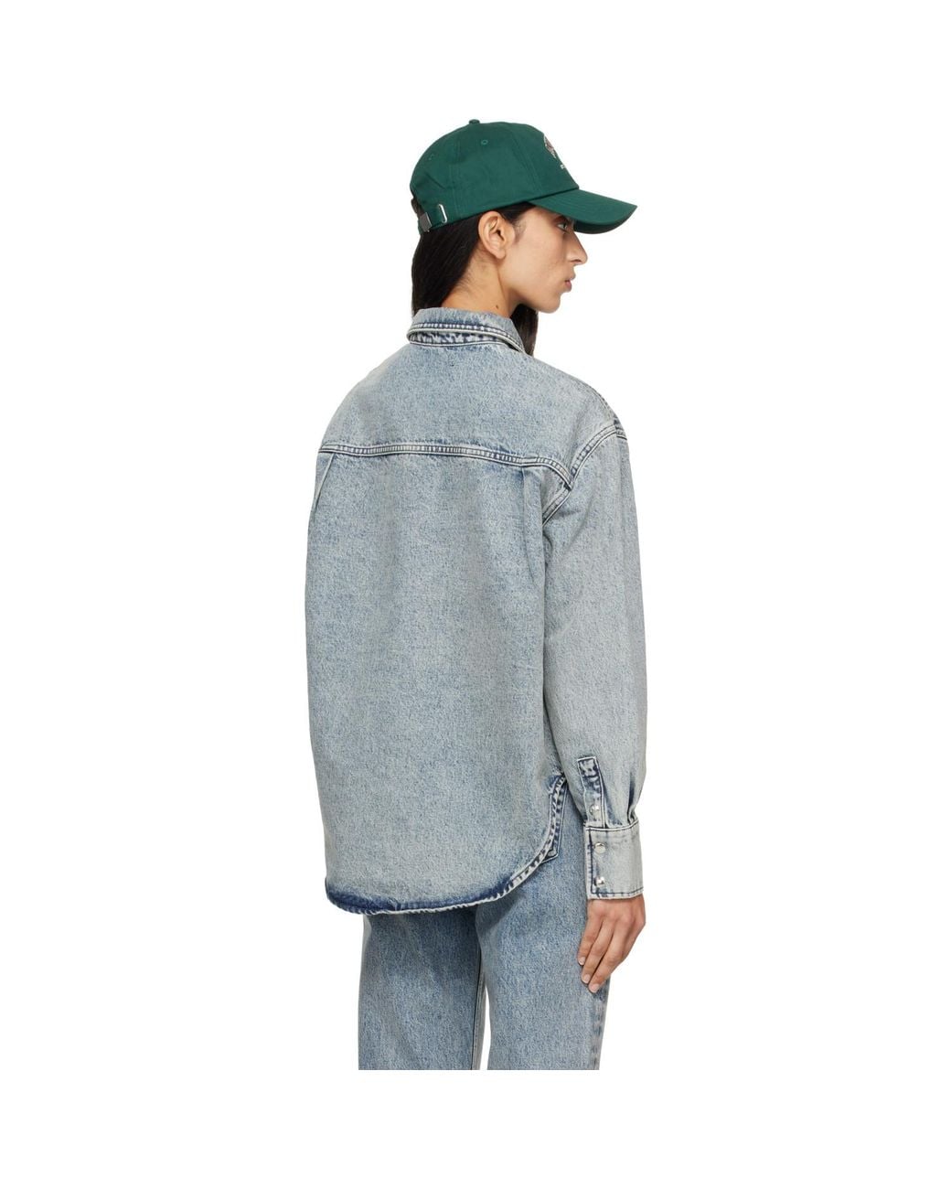 Anine Bing Blue Samy Denim Shirt