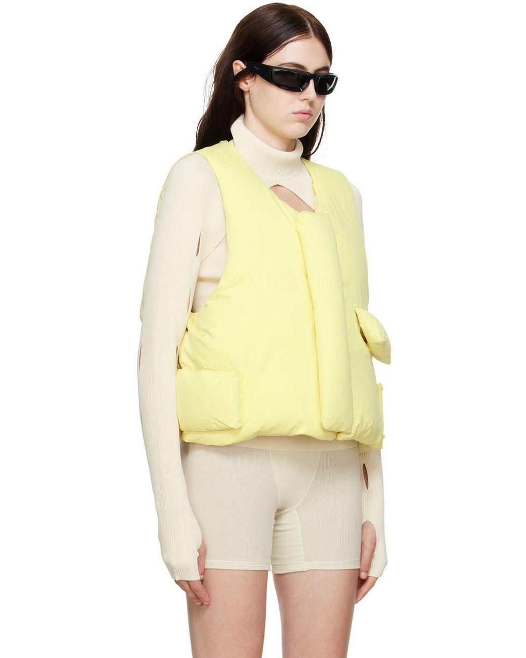 Entire studios pillow vest yellow ベスト | ma-decennale-btp.fr