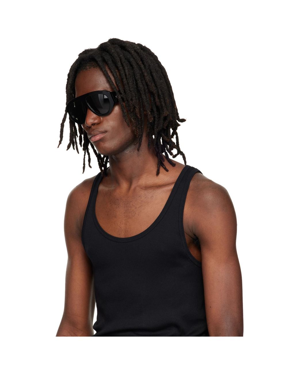 Gucci Gray Mask Frame Sunglasses for men