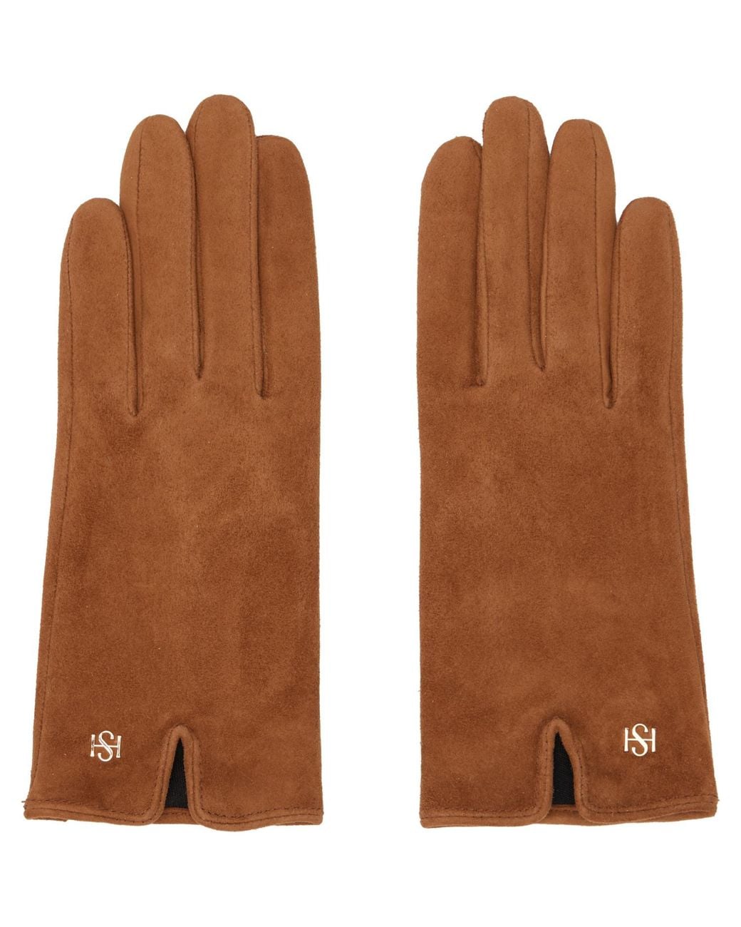 Handsome Stockholm Brown Essentials Suede Gloves
