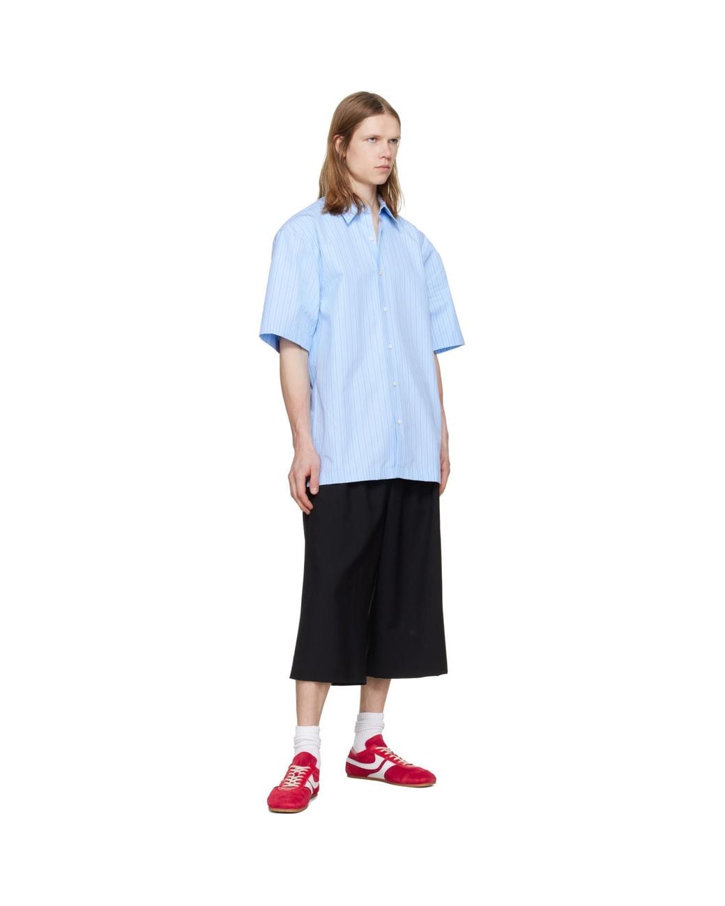 Dries Van Noten Red Suede Sneakers for men