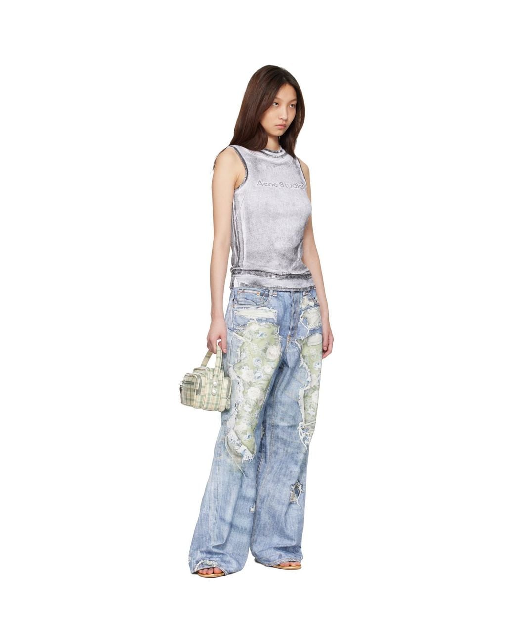 Acne Blue Trompe-L'Oeil 1981 Jeans