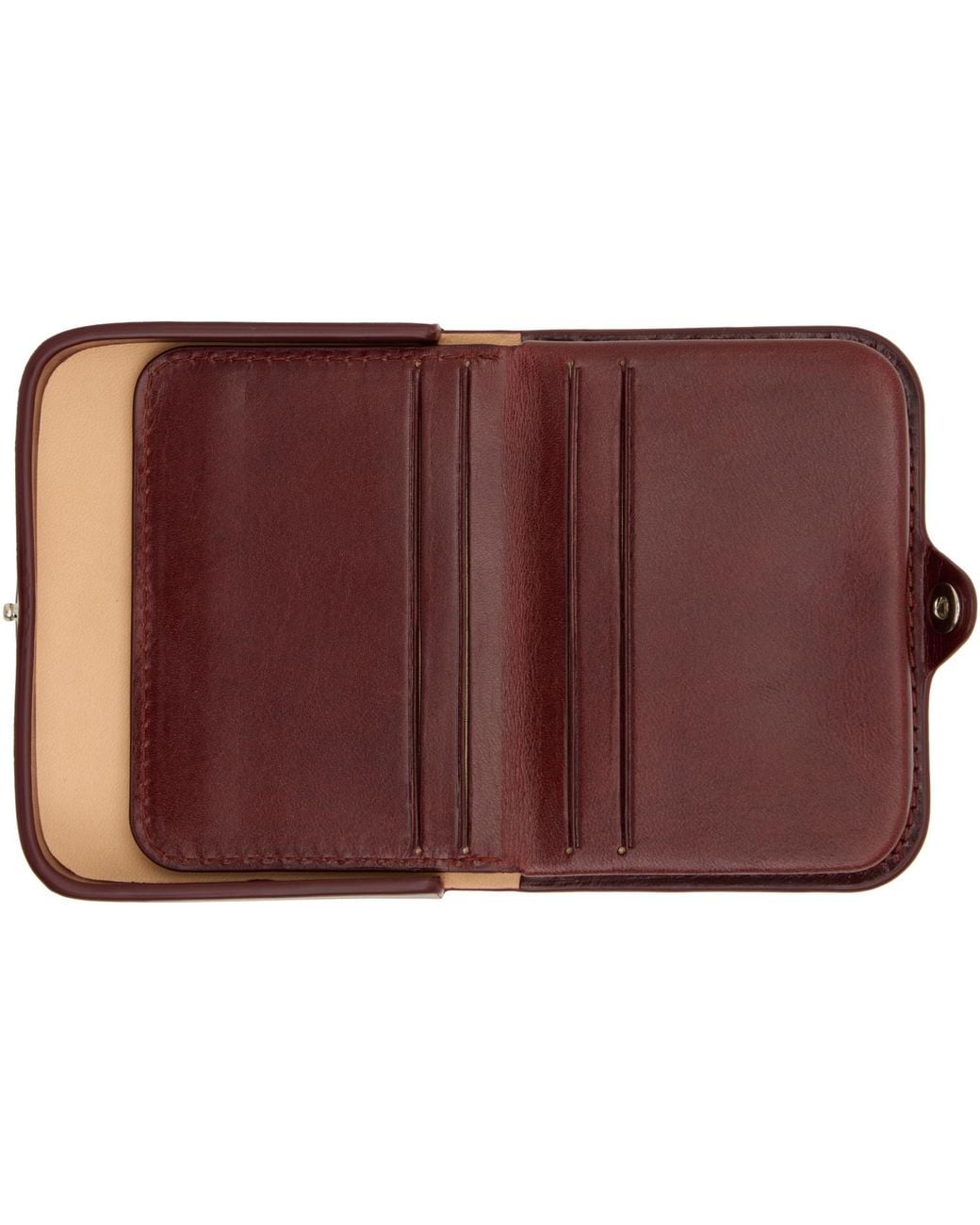 A.P.C. Brown Burgundy Josh Coin Pouch for men
