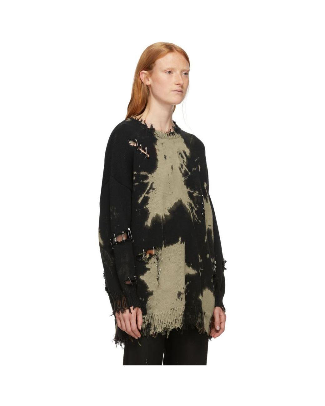 Bleach Distressed Crewneck Sweater | Lyst