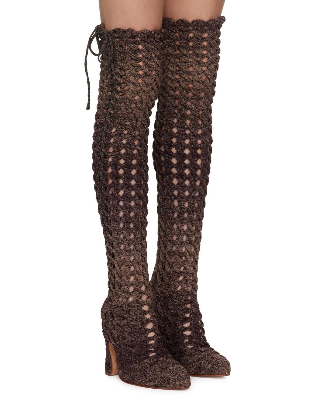 Isa Boulder Ssense Exclusive Spiralcable Tall Boots in Black Lyst UK