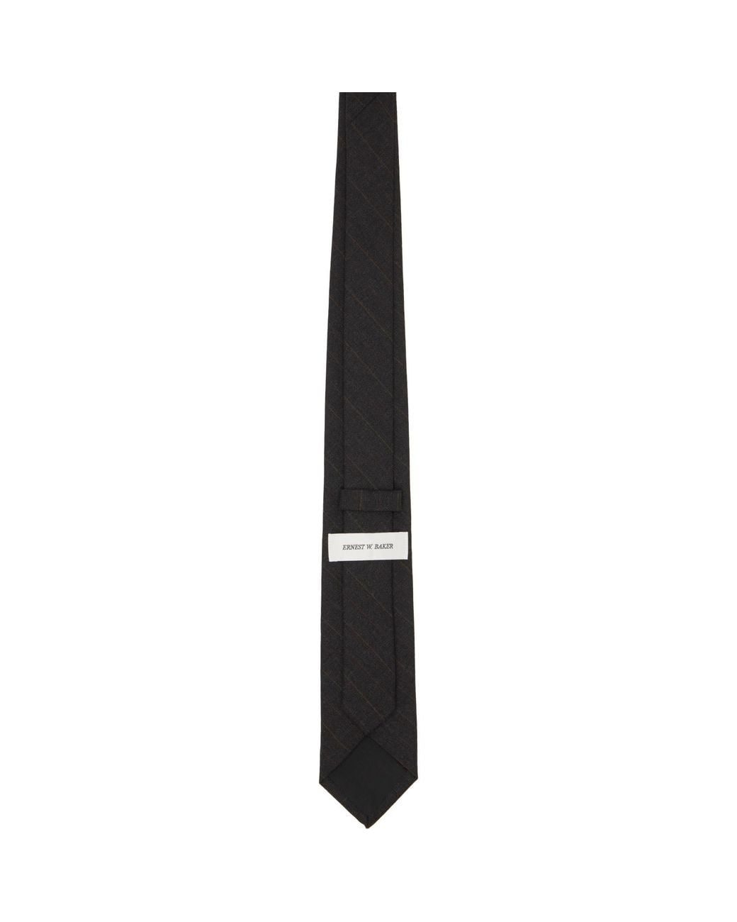 Ernest W. Baker Black Classic Tie for men