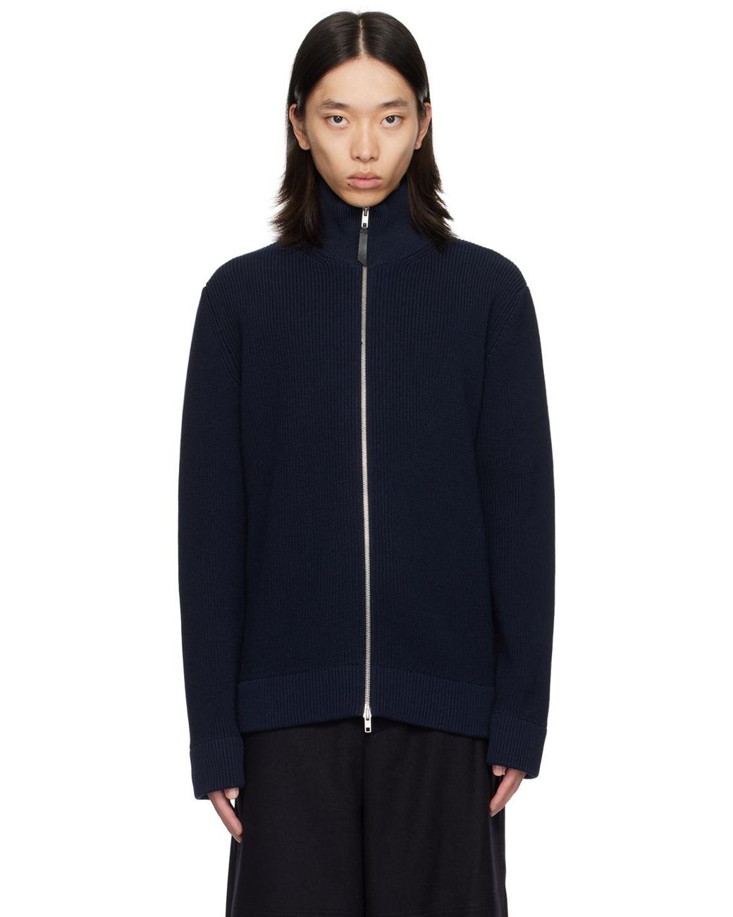 【送料&関税込】Maison Margiela Roll Neck Zipped Knit Sweate 251168M202000_1.jpg