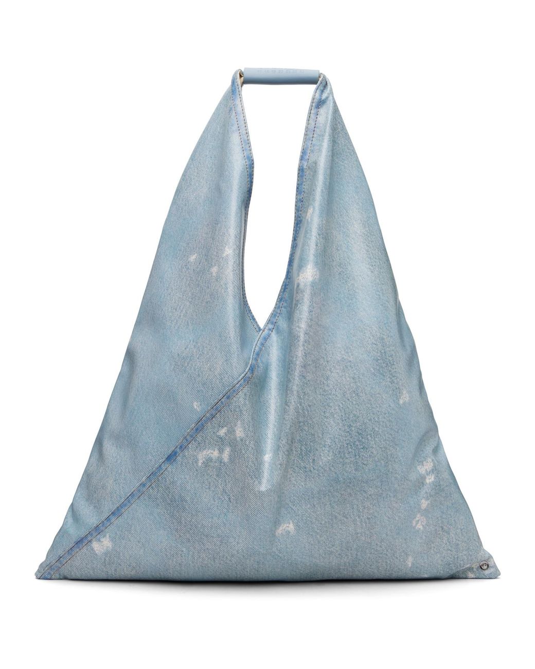 MM6 by Maison Margiela Blue Classic Triangle Tote