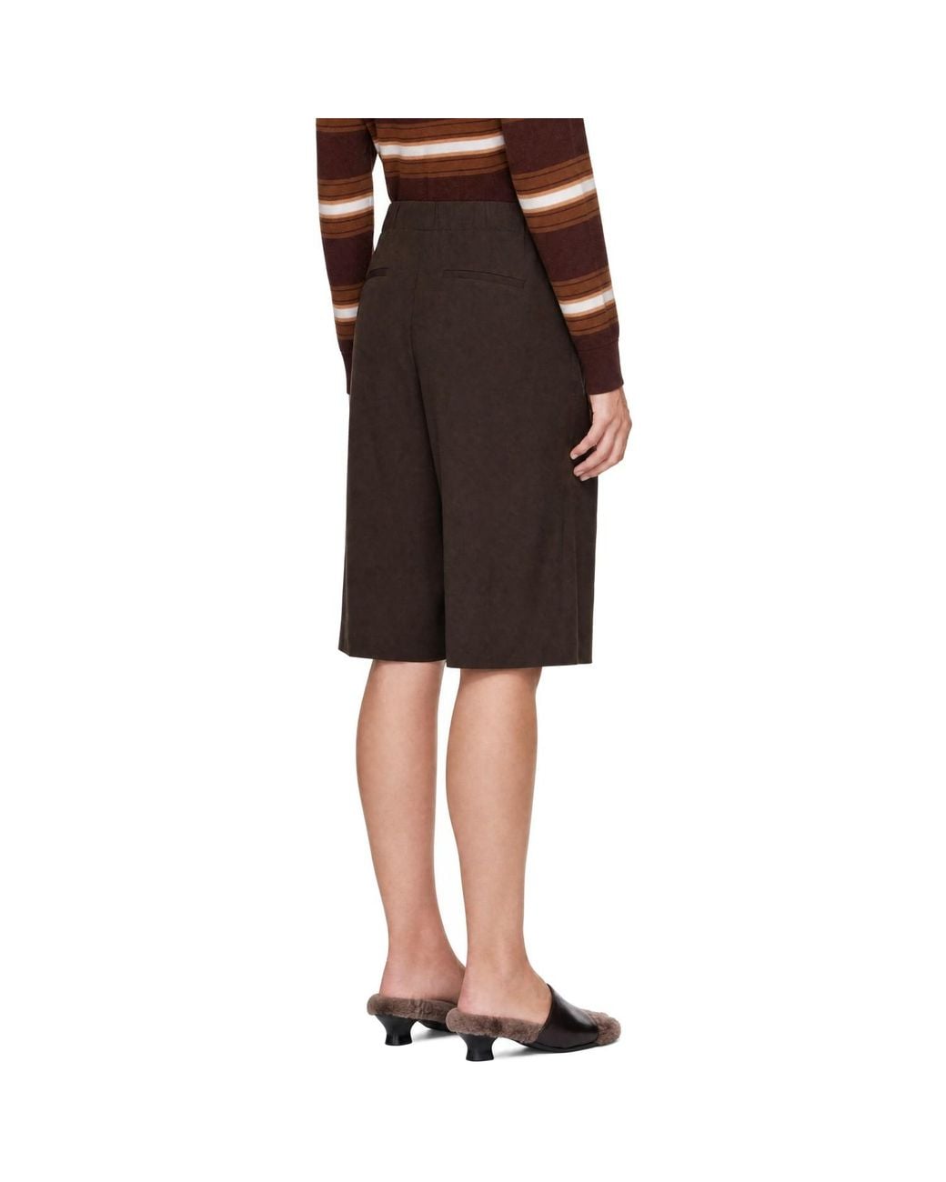 Staud Brown Hayes Shorts