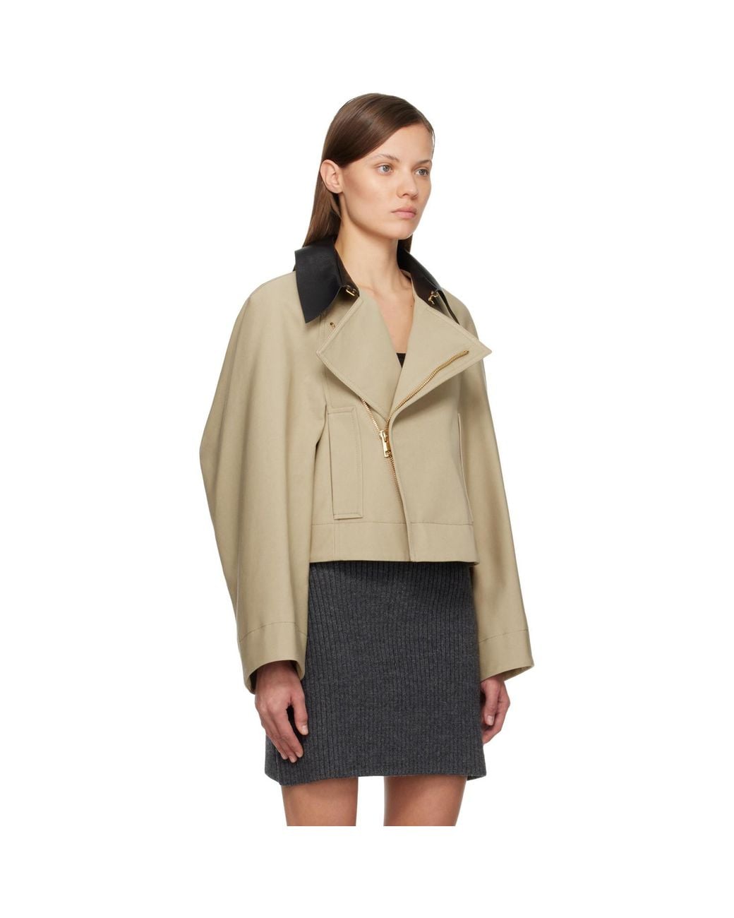Givenchy Multicolor Cropped Peacoat